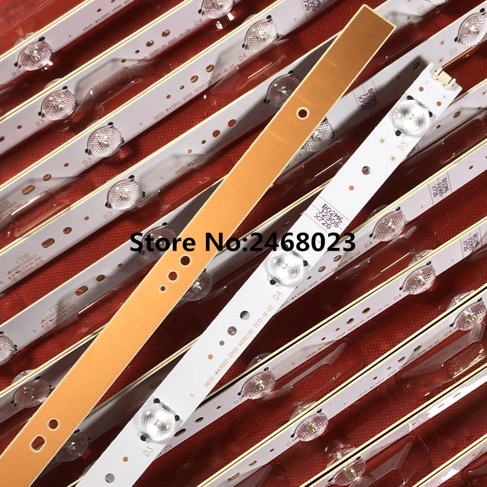 Светодиодный подсветка полосы 5 лампы для LG 43 &quotТВ 43LH5000 B02M6K230S LC430DUY SHA 43E3000 43E3500 43E6000
