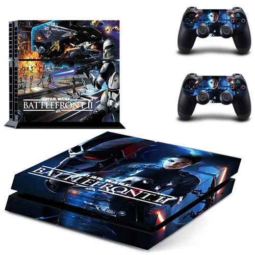 Star Wars battleпередний 2 наклейка для PS4 виниловая наклейка, стикер для консоли sony Playstation 4 и 2 контроллера наклейка для PS4 наклейка - Цвет: GYTM1334