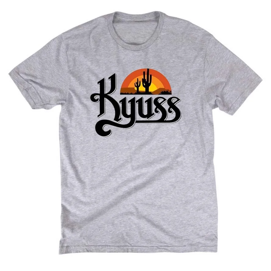 Kyuss Черная Вдова стоунер-рок королев Каменный Век клатч новые унисекс хлопковая футболка для отдыха с короткими рукавами с круглым вырезом Футболка