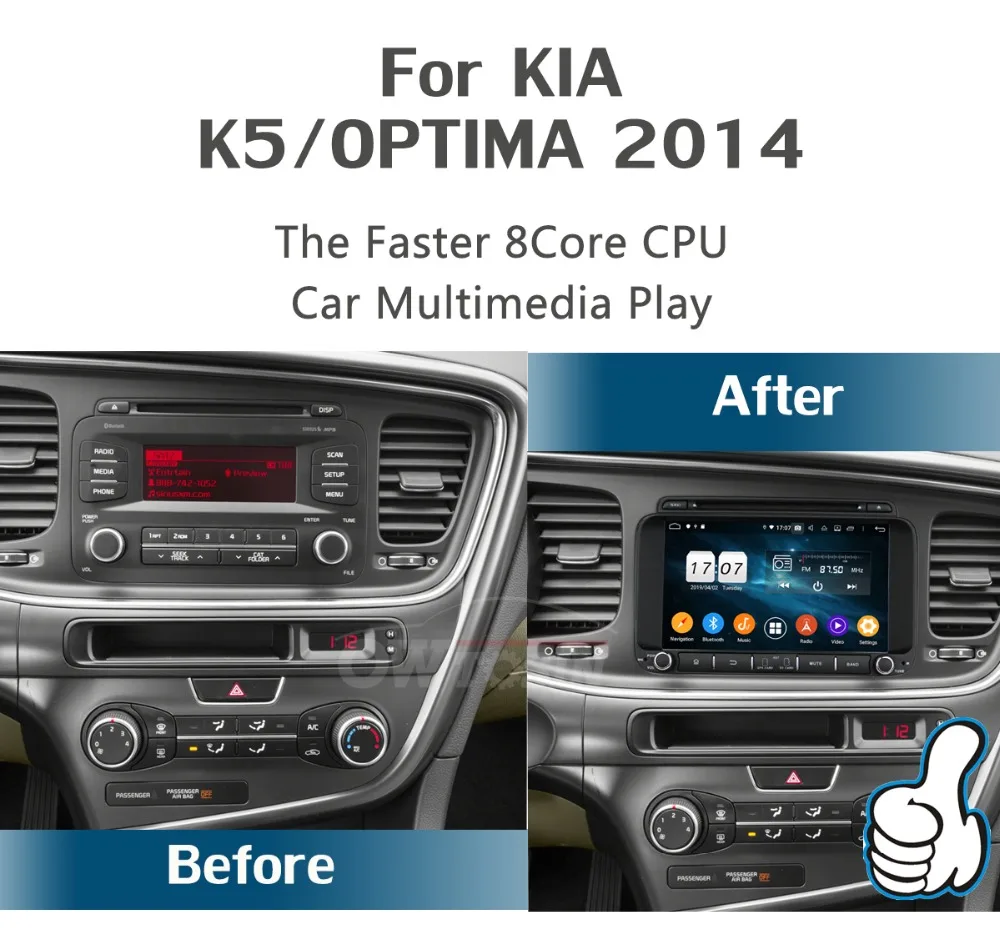 " ips 8 ядерный 4 Гб ОЗУ+ 64 Гб ПЗУ Android 9,0 Автомобильный DVD Радио gps Navi для Kia OPTIMA K5 DSP CarPlay Parrot BT стерео Adas