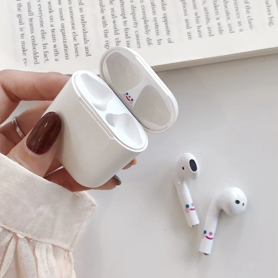 B1 Для AirPods случае 3D мультяшный наушник чехол для Apple Airpods 2 забавные интимные аксессуары защитную крышку с палец кольцо ремень - Цвет: B1