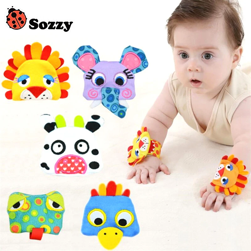 1 пара детские погремушки с кольцом 0 м +|baby wrist rattle|wrist rattleplush rattle |