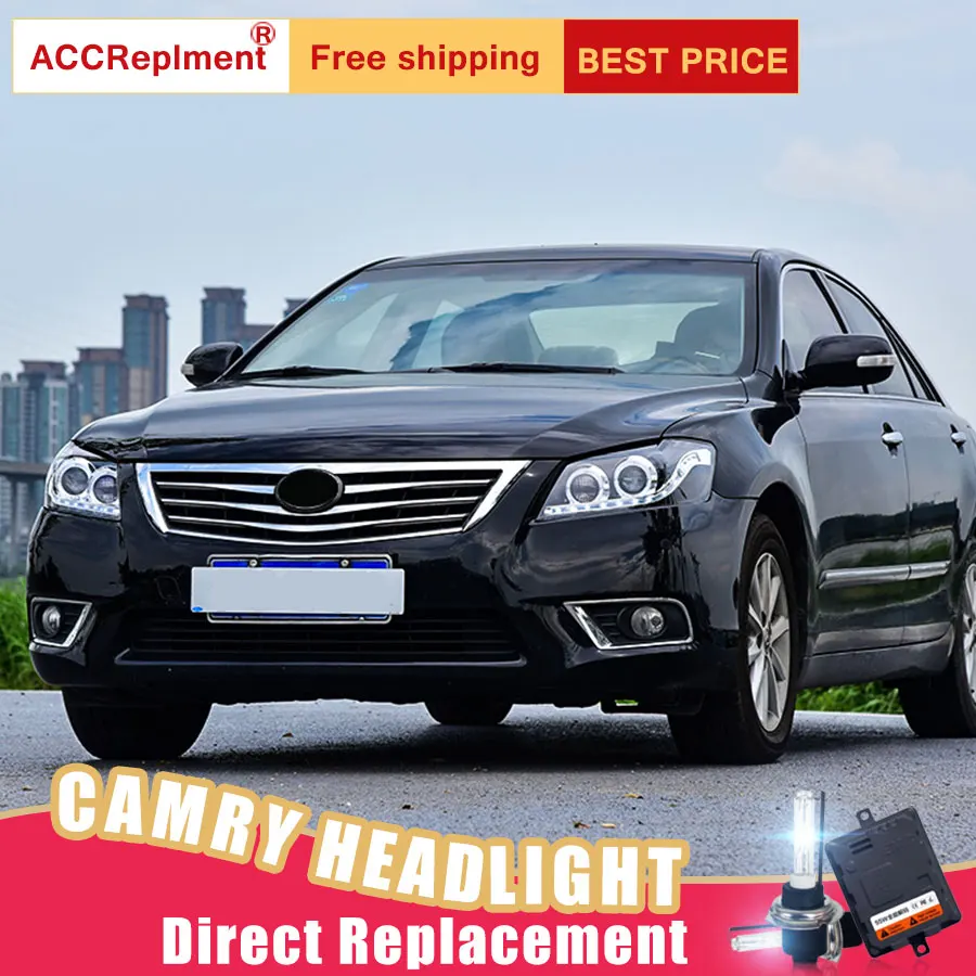 2 шт. светодиодный ные фары для Toyota Camry V1 2009 2011 Автомобильные ангельские глазки