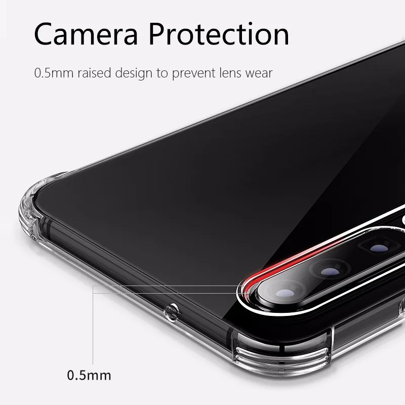 Чехол для Huawei P30 Pro чехлы Lite тонкий прозрачный противоударный мягкий чехол из ТПУ