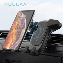 KUULAA Qi автомобиль Беспроводной Зарядной устройства для iPhone Xs X 8 10 W