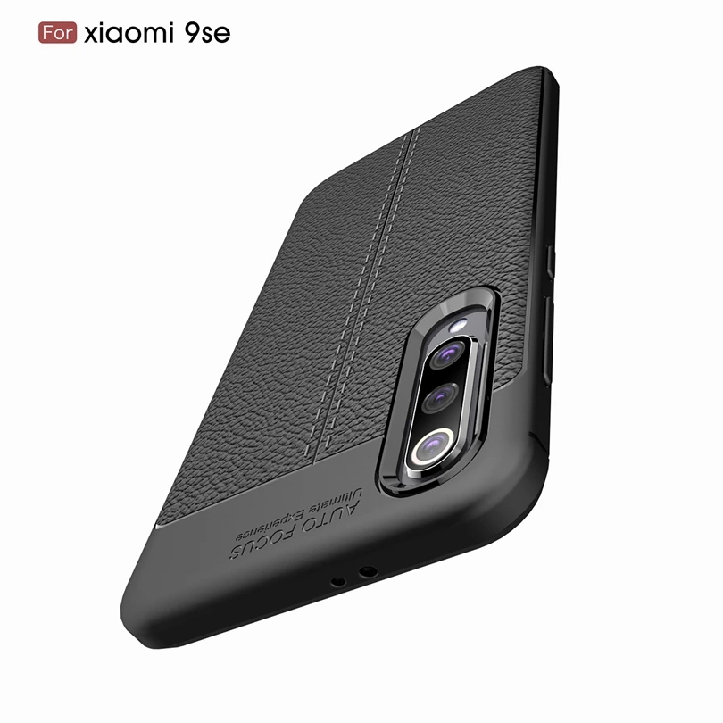Для Xiaomi 9 se/Xiaomi 9se/Xiaomi9 se Роскошные мягкие силиконовые личи Striae Кожаные чехлы 9SE