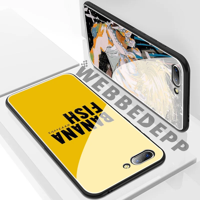 WEBBEDEPP Банановая рыба аниме закаленное стекло чехол для Huawei Mate 20 P20 P10 P Smart 2019 2018 &