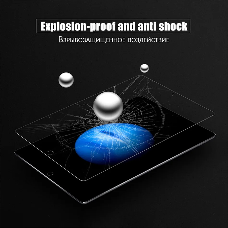 По закаленное Стекло для Apple iPad Air 2 3 Экран протектор для iPad 9,7 Защитная пленка для iPad 2/3/4 спереди Стекло
