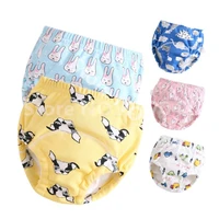 cartoon baby cotton training pants panties cloth diapers reusable child nappies diaper waterproof baby underwear washable