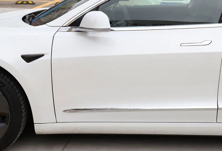 LUCKEASY автомобиль из нержавеющей стали отделка хвоста для Tesla модель 3- хвост ворота Отделка 1 компл