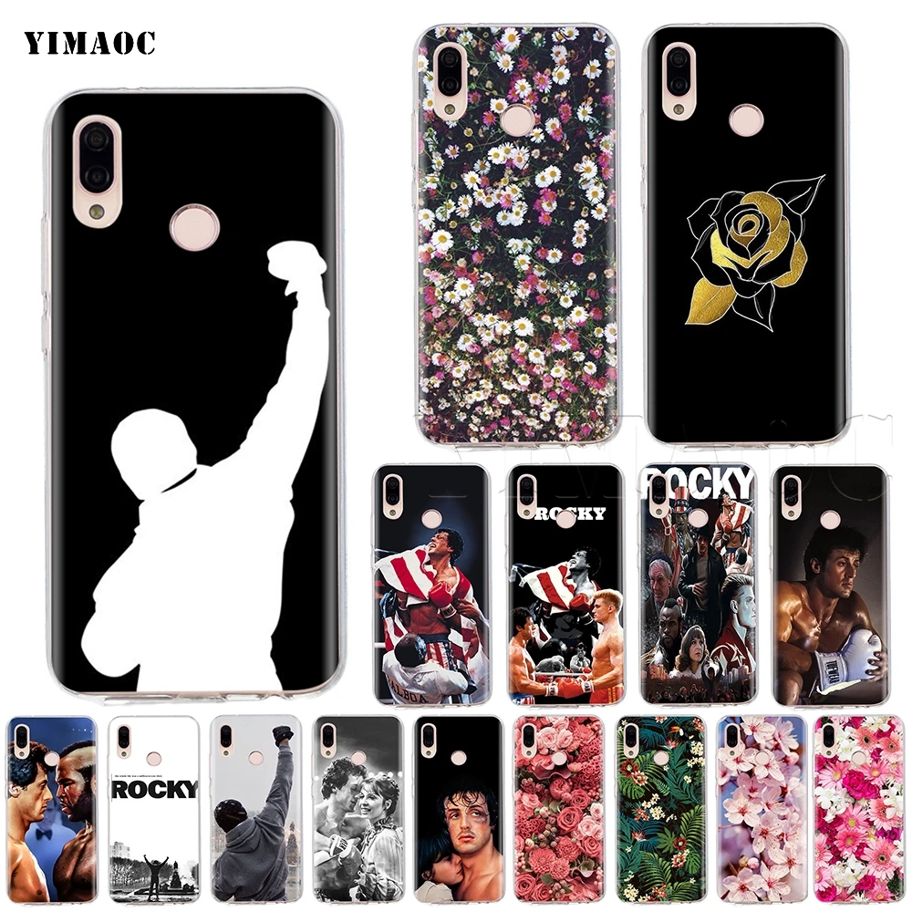 Силиконовый чехол YIMAOC Rocky Balboa для Huawei Honor Y7 Y9 8C P smart prime 2018 2019 | Мобильные телефоны и