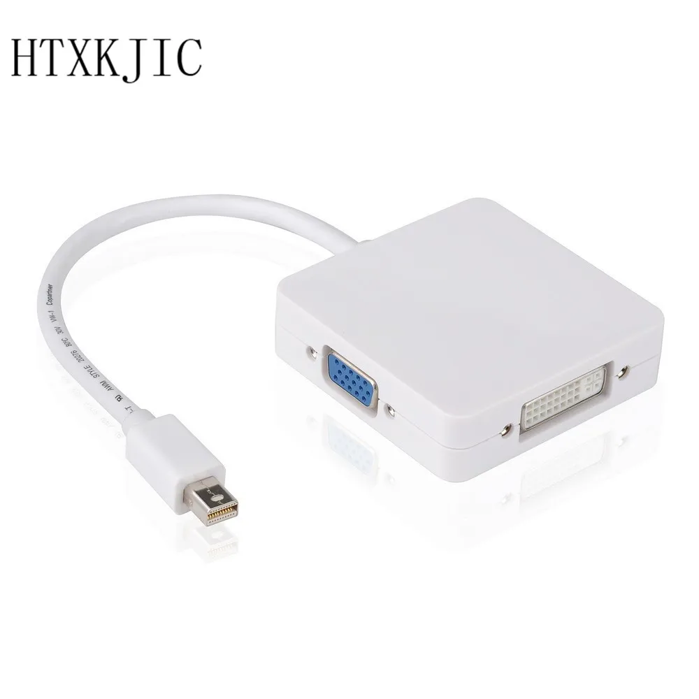 Кабель-адаптер 3 в 1 Thunderbolt Mini DP Displayport к HDMI DVI VGA для MacBook Pro | Компьютеры и офис