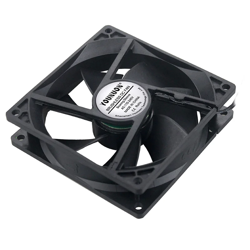 Муфта YOUNUON 92 мм 9225 EC бесщеточный вентилятор AC 110 в 115 120 220 240 В осевой x 25