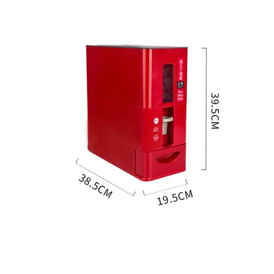 Red(S) 6 кг/12 кг герметичный ящик для хранения риса зерновые зерна бобы мука для хранения баррель измеримые риса влагостойкие ведро для домашнего питания - Цвет: Red(S)