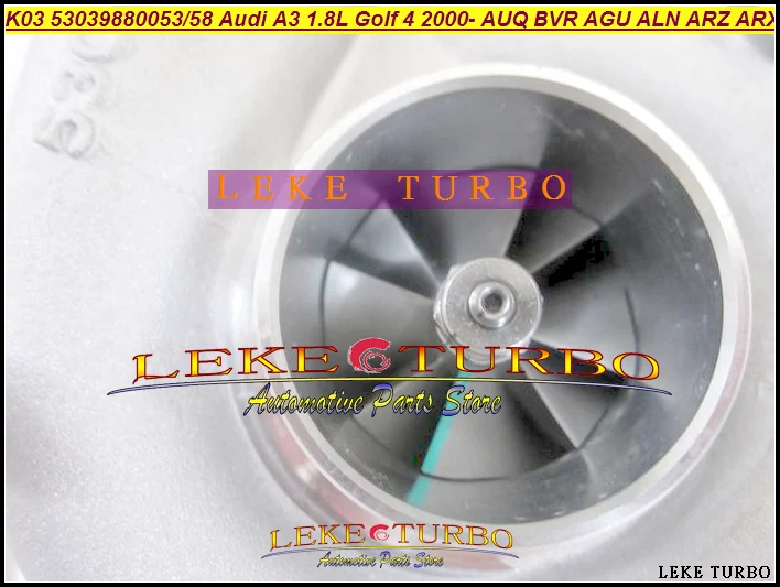 K03 53039880053 53039880058 Turbo For Audi A3 1.8L Volkswagen VW Golf 4 00- AUQ BVR AGU ALN ARZ ARX AUM AVJ AWT AVC AWU 1.8T | Автомобили