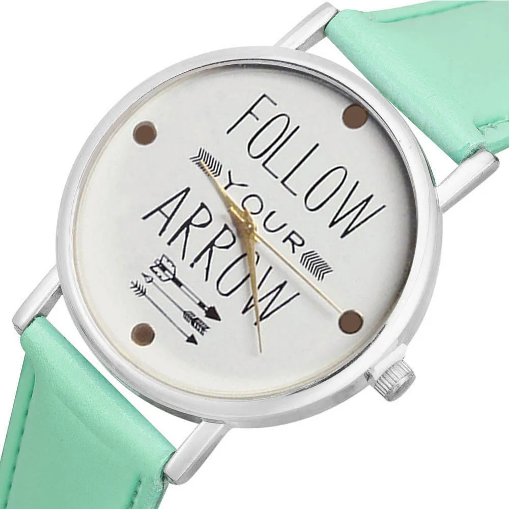Женские наручные часы montre femme, Новое поступление, кожаный ремешок, цитата, аналоговые кварцевые часы Vogue, Прямая поставка& Ff