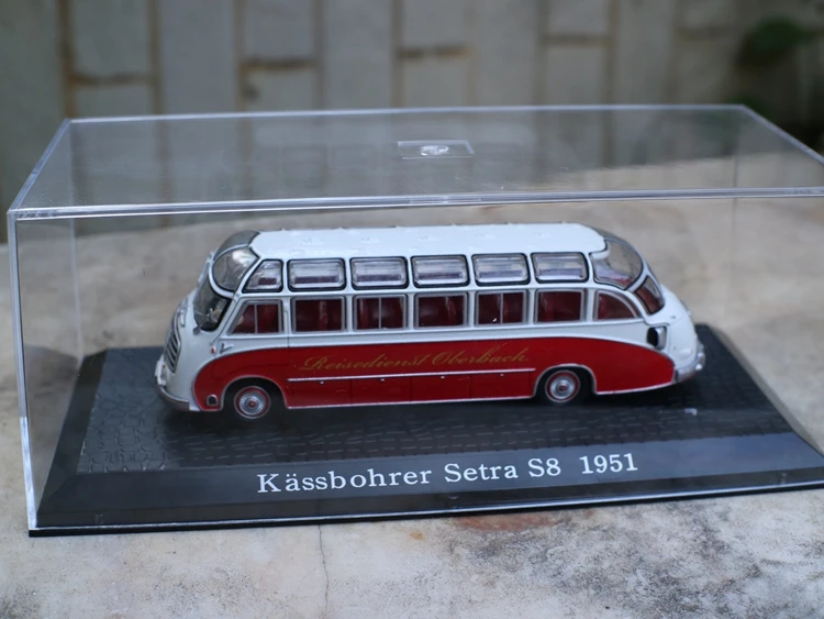 Высокая имитация kashbohrer setra S8 1951 автобус, 1: 72 модели автомобилей из сплава, металлические литья, Коллекция игрушечных автомобилей
