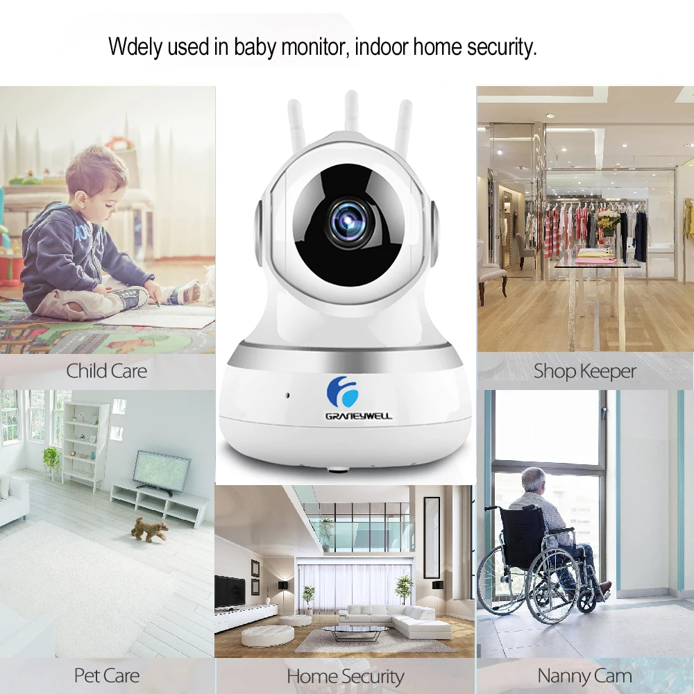 6 шт. Wi Fi IP камера Graneywell 1080 P мини интеллектуальное ночное видение Camara ip wifi детский