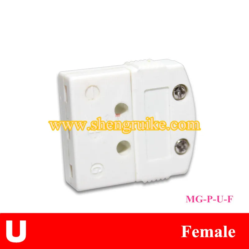 female Three-legged RTD connector plug socket pt100 male and female connector - Цвет: female