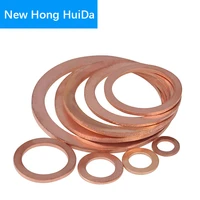 copper flat washer metric plain gasket ring metal plug oil seal fitting hardware m5 m6 m8 m10 m12 m14 m16 m20 m22 m24