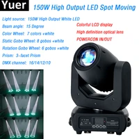 led dj light zoom 150w led spot moving head high brightness 150 led moving head beam wash 16141210 channel for dj stage party