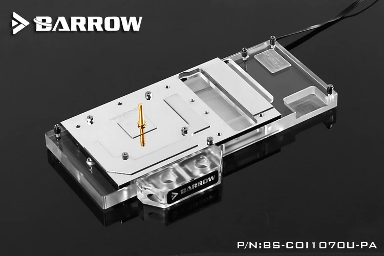 Полностью закрывающий блок графической карты BARROW для красочных iGame GTX1070 U-8GD5 Top/