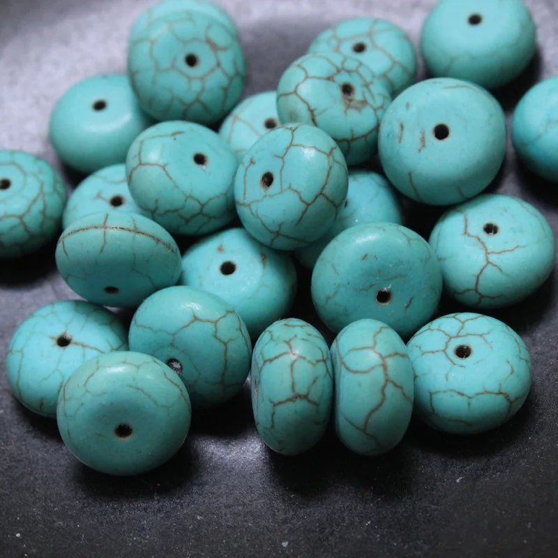 

10 шт./лот натуральный богемский камень Бусины разделитель 6,5x12 мм зеленый круглый Шарм фурнитура подходит для украшения ручной работы DIY юве...