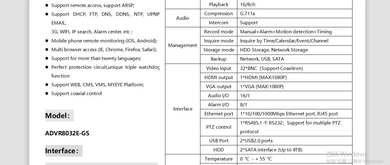 H.265/H.264 32CH 5MP AHD CVI TVI DVR видеонаблюдения для hk xmeye daha камера s ONVIF IP камера Поддержка аудио I/O Сигнализация I/O