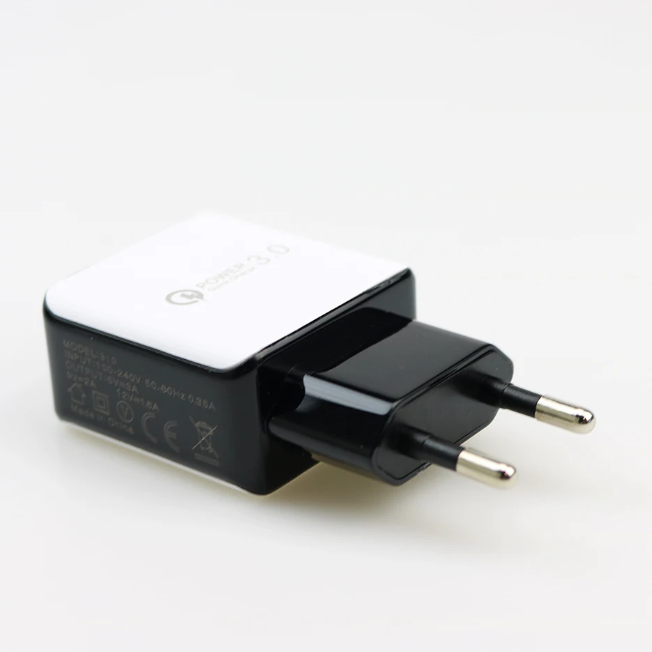 Быстрое зарядное устройство Charge3.0 EU/US 5V3A 9V2A 12V1.6A Быстрая зарядка для мобильных