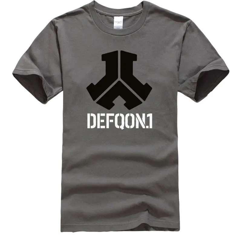 BAIJOE Новая Летняя мужская футболка Defqon 1 из чистого хлопка, дизайнерские футболки в стиле хип-хоп, мужские футболки с коротким рукавом, брендовая Повседневная футболка, Топ - Цвет: dark gray 2