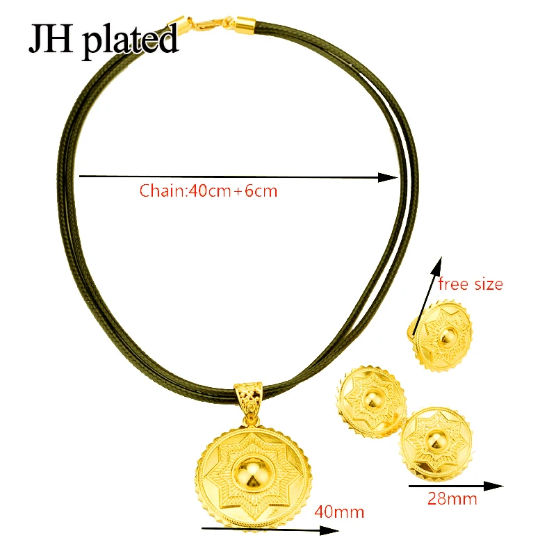 JHplated женские модные Ювелирные наборы с черной веревкой и цепочкой ювелирные