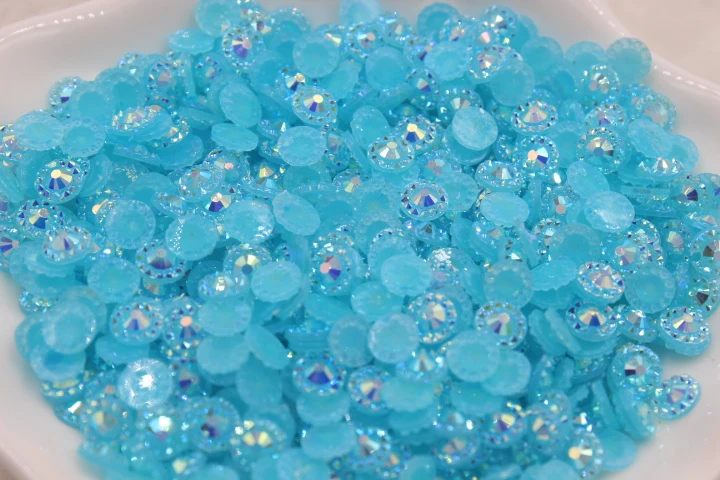 Бесплатная доставка 4 мм стразы из смолы в форме подсолнуха желе ab цвета 1000 шт./лот