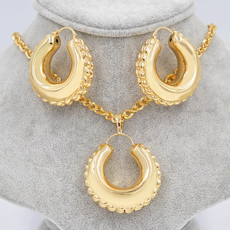 Sunny Jewelry эффектные ювелирные изделия 2019 большой обруч наборы женские модные