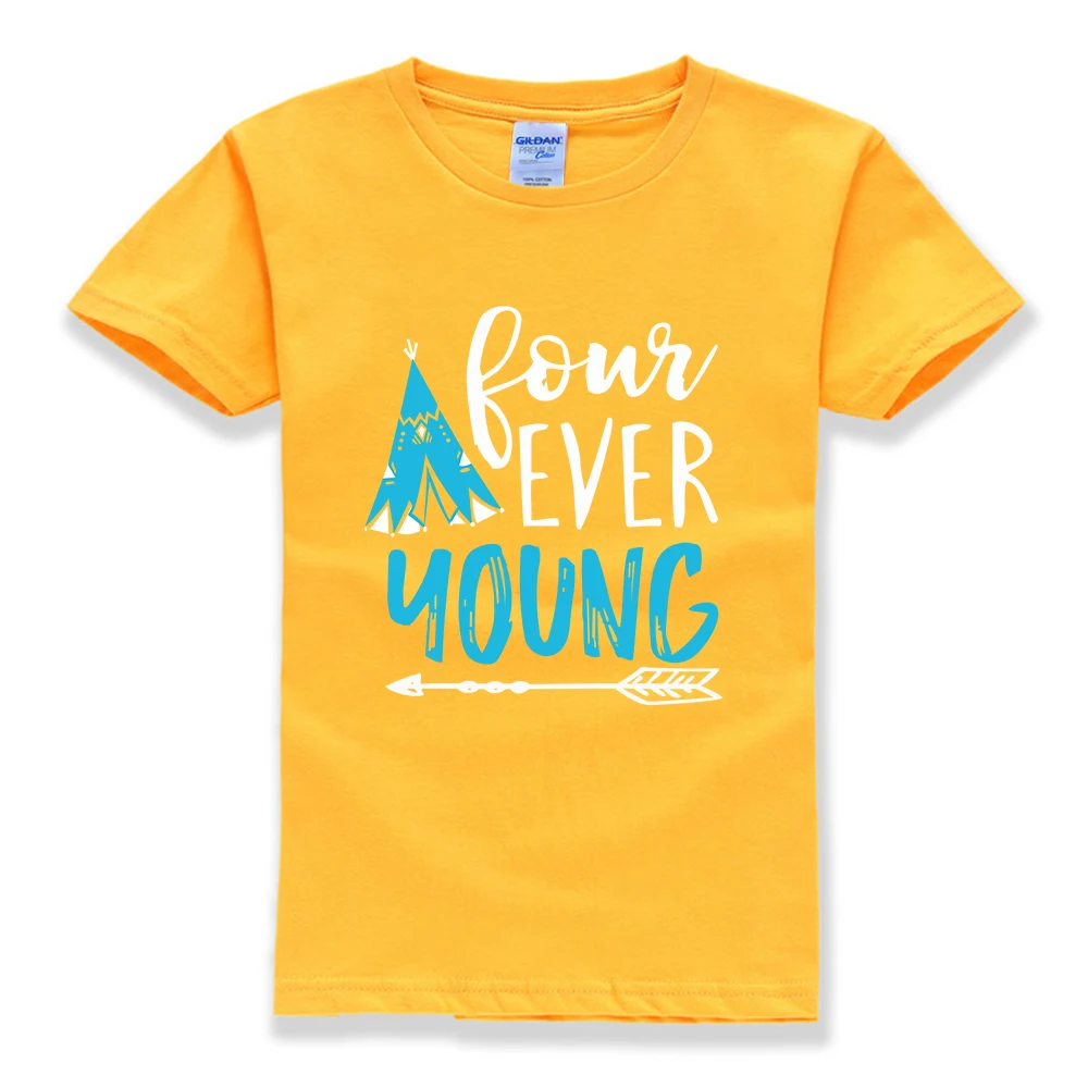 

Boy T-Shirt, Toddler Tee, Four Year Old, Forth Birthday, 4 Year Old, Birthday Shirt, Four Year Old Shirt, Ever , Forever Young