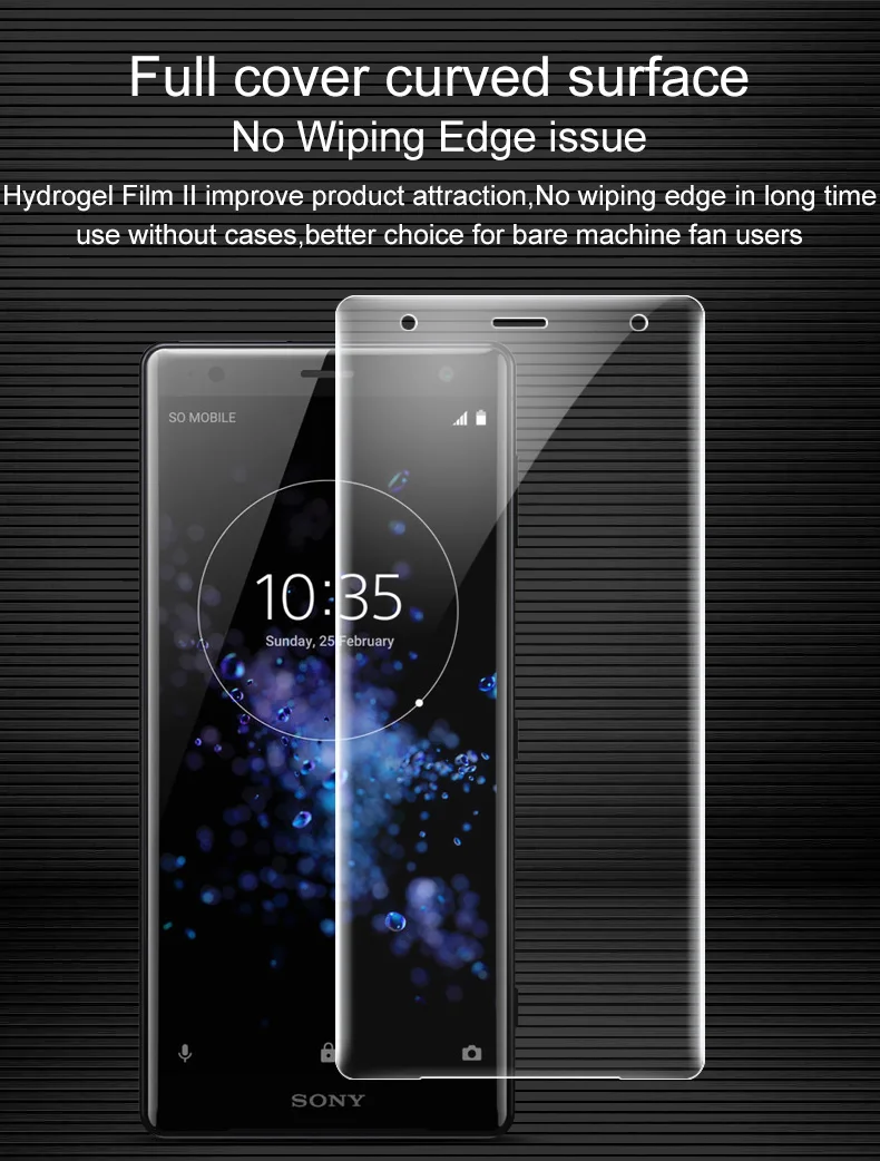 Защитная пленка для экрана IMAK Для sony Xperia XZ2, Передняя Задняя панель, полное покрытие, гидрогель II, Защитная пленка для Xperia XZ2 Compact, не стекло