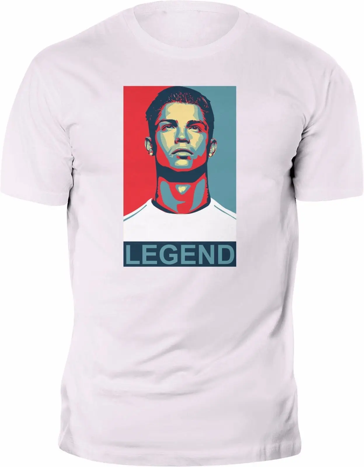 Новая футболка футбол Cristiano Ronaldo CR7 Legend белый 100% хлопок на заказ Печать крутая