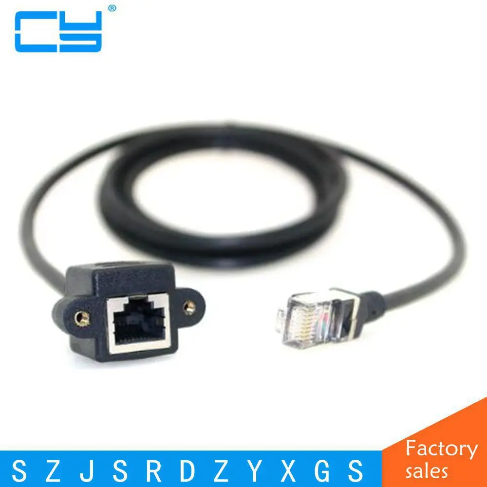 Высококачественный сетевой Удлинительный кабель RJ45 типа Папа мама с винтовым