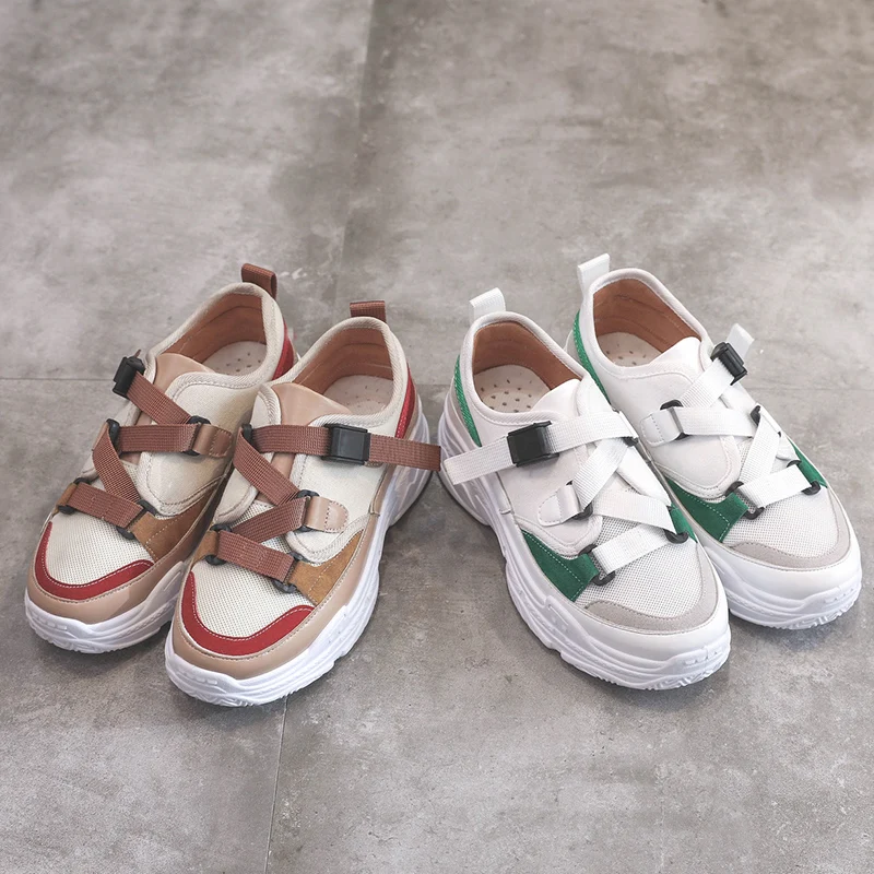 Fujin/демисезонная повседневная женская обувь на толстой подошве Прямая поставка