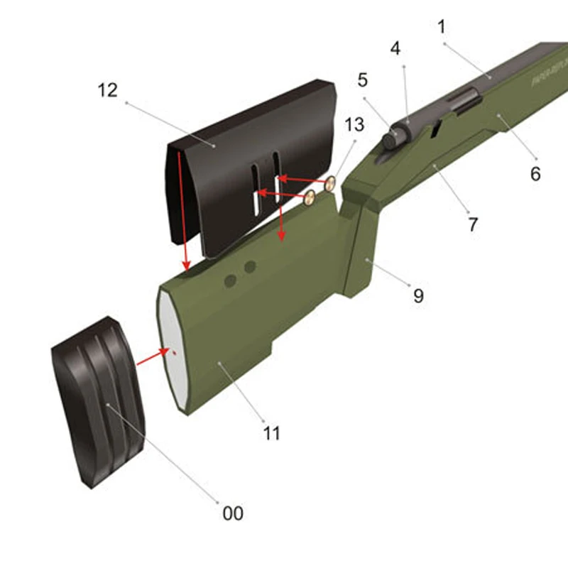 DIY Бумажная модель M40A3 Sniper Plein Air CS Guerre Gun Enfants De Jouet Pistolet темно-зеленый стиль и Мануэль стиль