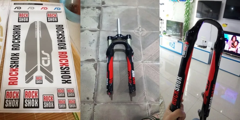 2 шт./компл. 3 м вилка ROCK SHOX SID наклейки для велосипеда передняя на вилке MTB горный