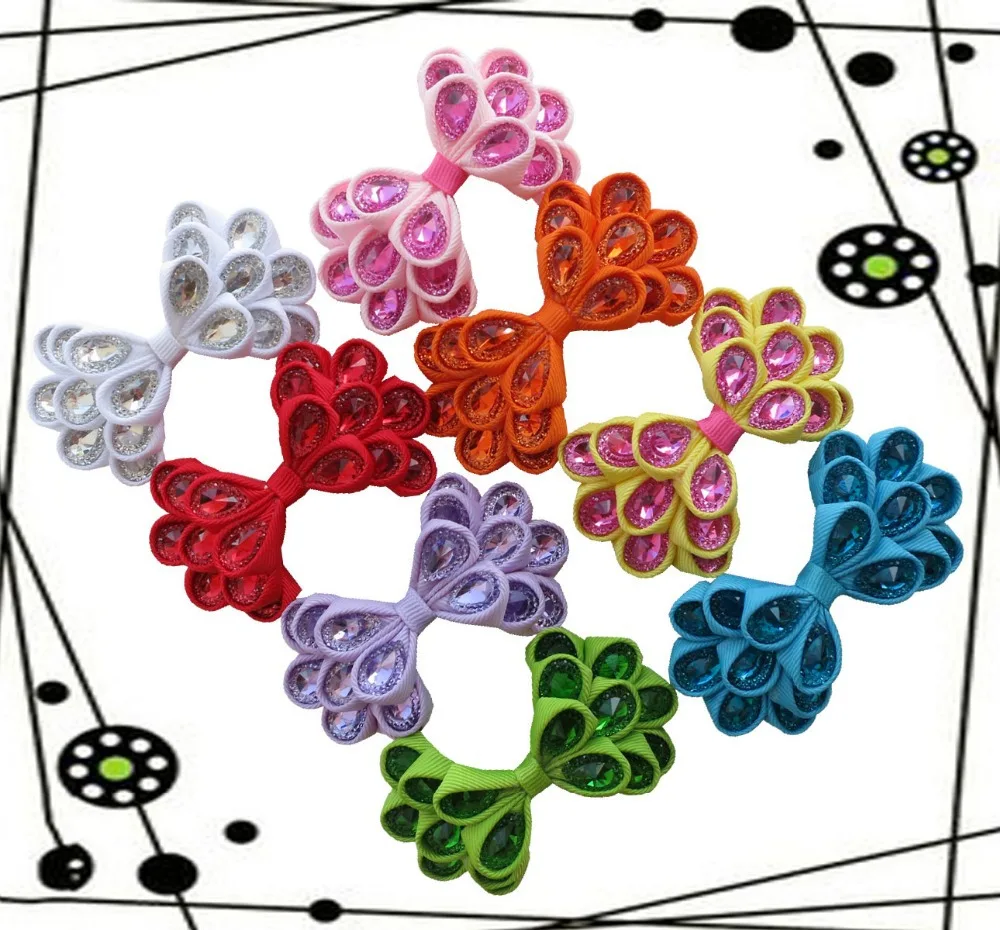 8 шт. Ручная настройка аксессуары для волос высокие корсажные ленты зубы крокодил