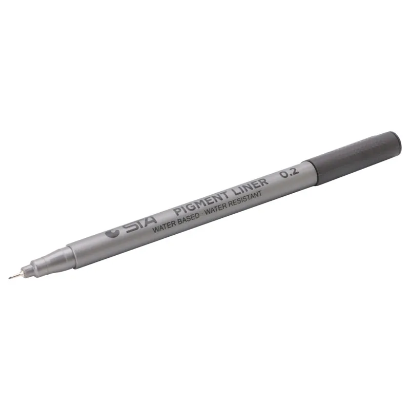 0.8mm Черная ручка с тонкой линией, водостойкая ручка для рисования, художественные ручки 0,05-0,8 мм W15 - Цвет: 0.8mm