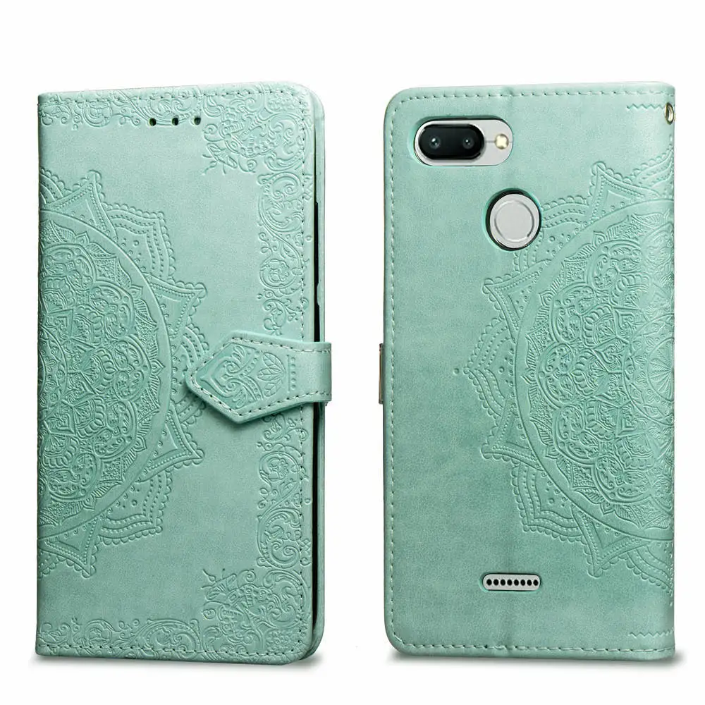 Чехол-Кошелек из тисненой кожи 3D для Xiaomi Redmi 6A 7A 8A GO 5 Plus Note 9 8 7 6 Pro 8T 9S Mi SE A2 Lite 9T A3 5A
