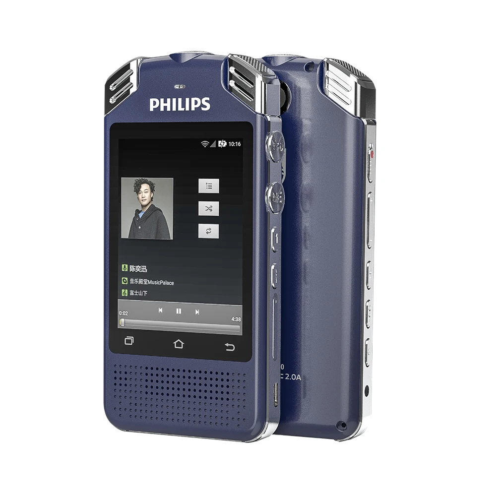 

Цифровой диктофон Philips WAV, Wi-Fi, 4G, Профессиональный диктофон с функцией переводчика на язык VTR8080