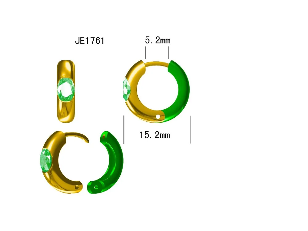 LOVERJEWELRY обручение Твердые 18 К розовое золото натуральный колумбийский изумруд серьги Овальный 4x6 мм натуральный драгоценный камень для женщин хорошее ювелирное изделие