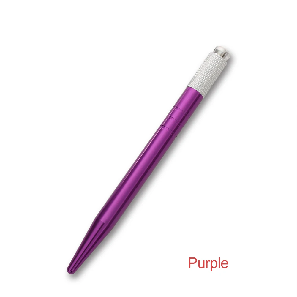 Purple2 1 шт. мини оборудование для микроблейдинга инструменты постоянный макияж бровей Тату ручка-держатель игл туман игла для татуажа бровей ручные инструменты для макияжа - Номер модели: Purple2