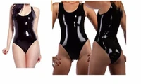 100 latex rubber gummi leotard mould body swimsuit black latex bodysuit