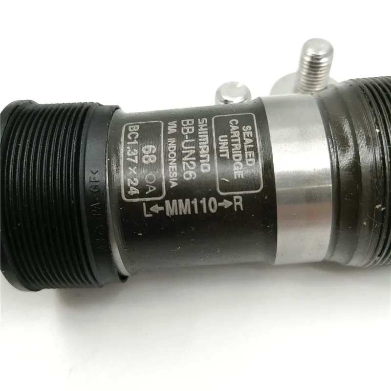 SHIMANO каретка UN26 110 мм квадратное отверстие 68 BC1.37 дно crankest центральная ось MTB горный