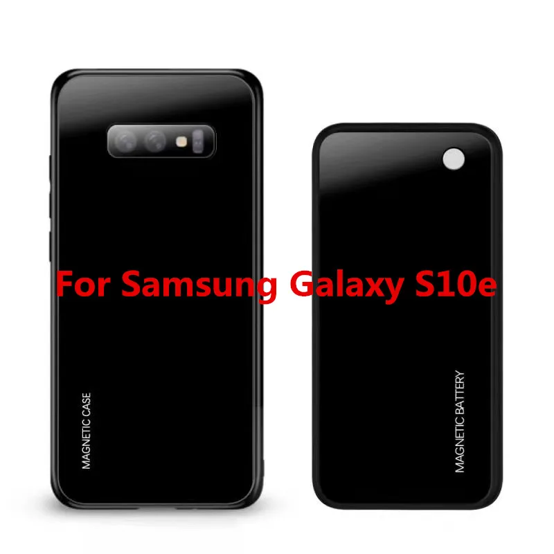 Black For S10e Чехол для зарядного устройства NTSPACE 5000 мАч для samsung Galaxy S10 Plus S10e, запасной внешний аккумулятор, беспроводной магнитный чехол с зажимом - Цвет: Black For S10e