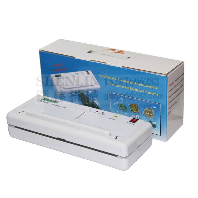 220V DZ-280 2SD вакуумный упаковщик пищевая вакуумная упаковочная машина для запечатывания пластиковых пакетов алюминиевые пакеты вакуумная упаковочная машина - Цвет: 220V